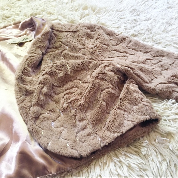 Steve Madden Beige Fur Jacket - Picture 3 of 3